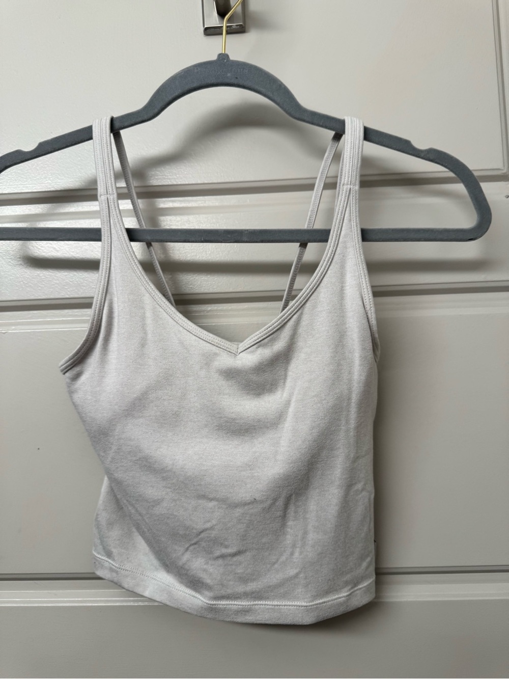 Vuori Light Gray V-Neck Camisole Tank